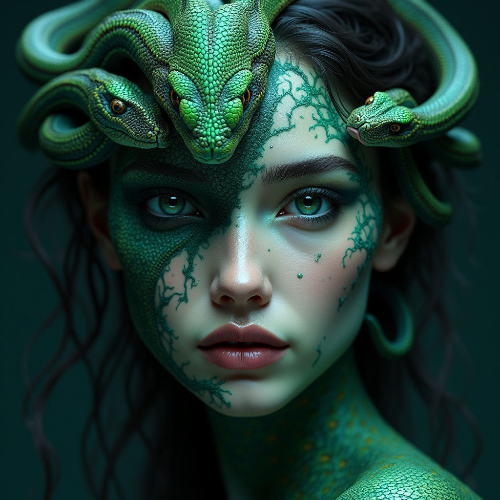 The Transformation of Medusa  by @Medea