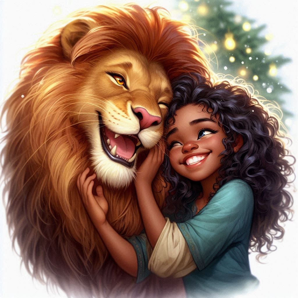 Aslan & His Dear Friend, Reunited at Christmas