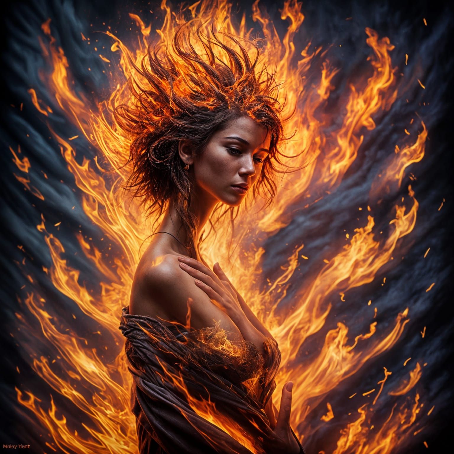 The fire within...