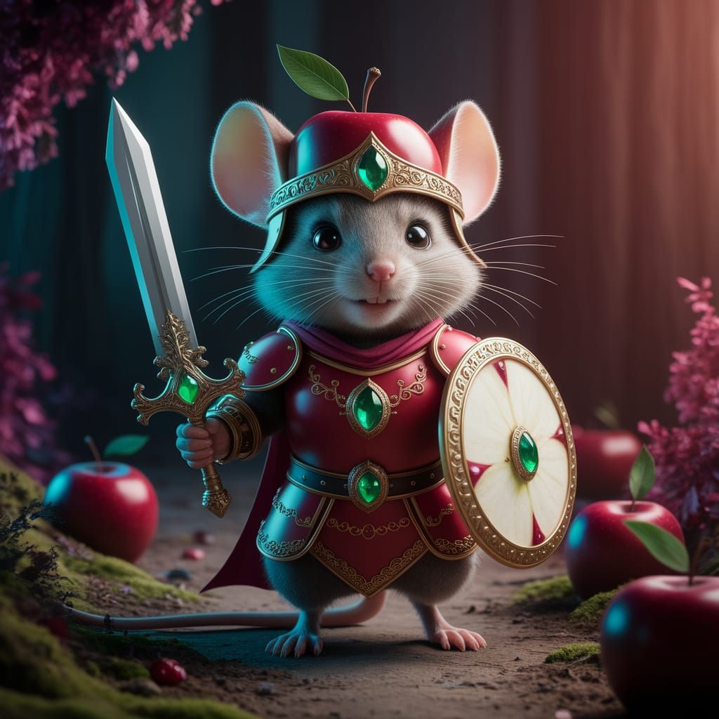 Brave Mice Knight  by @Jessy Marvel