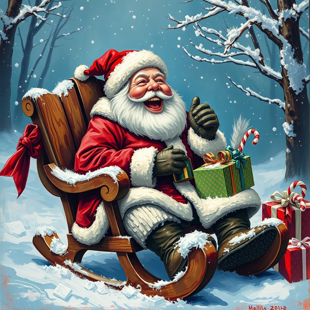 Santa's static sleigh