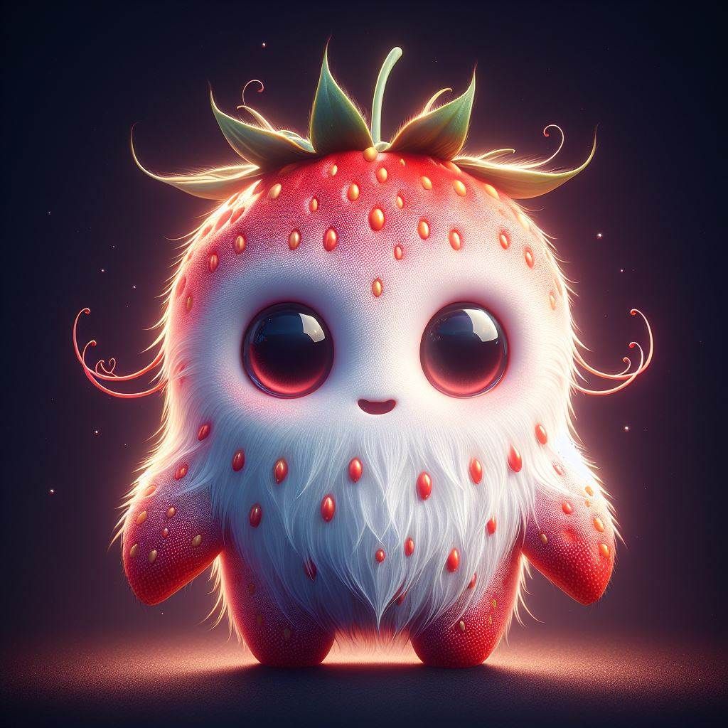Fluffy strawberry