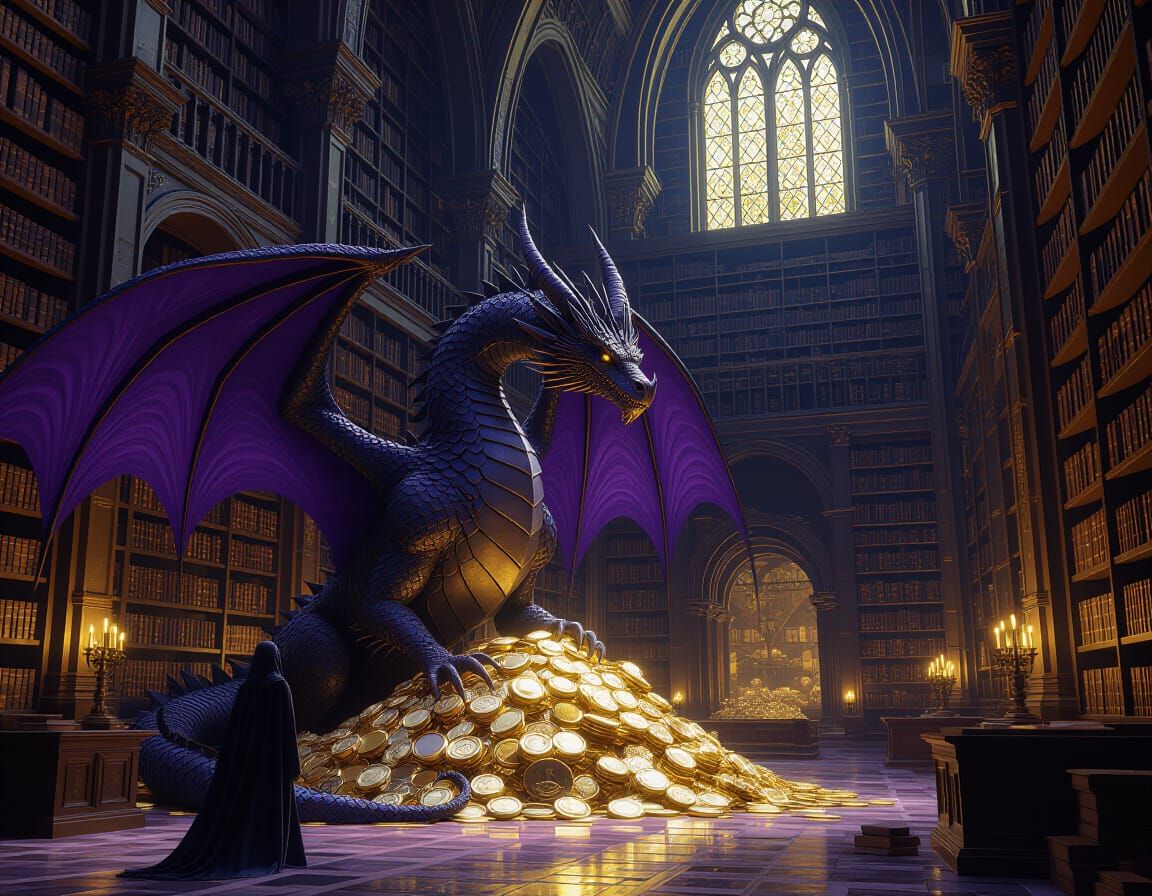 Blue Dragon hoard  by @Gezgin The Wanderer