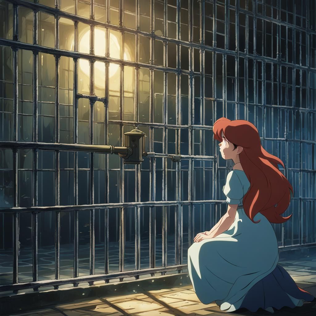 disney animation movie princess ariel crying in the dark und...