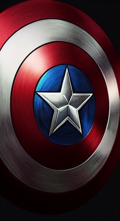 Captain Americas Shield - AI Generated Artwork - NightCafe Creator