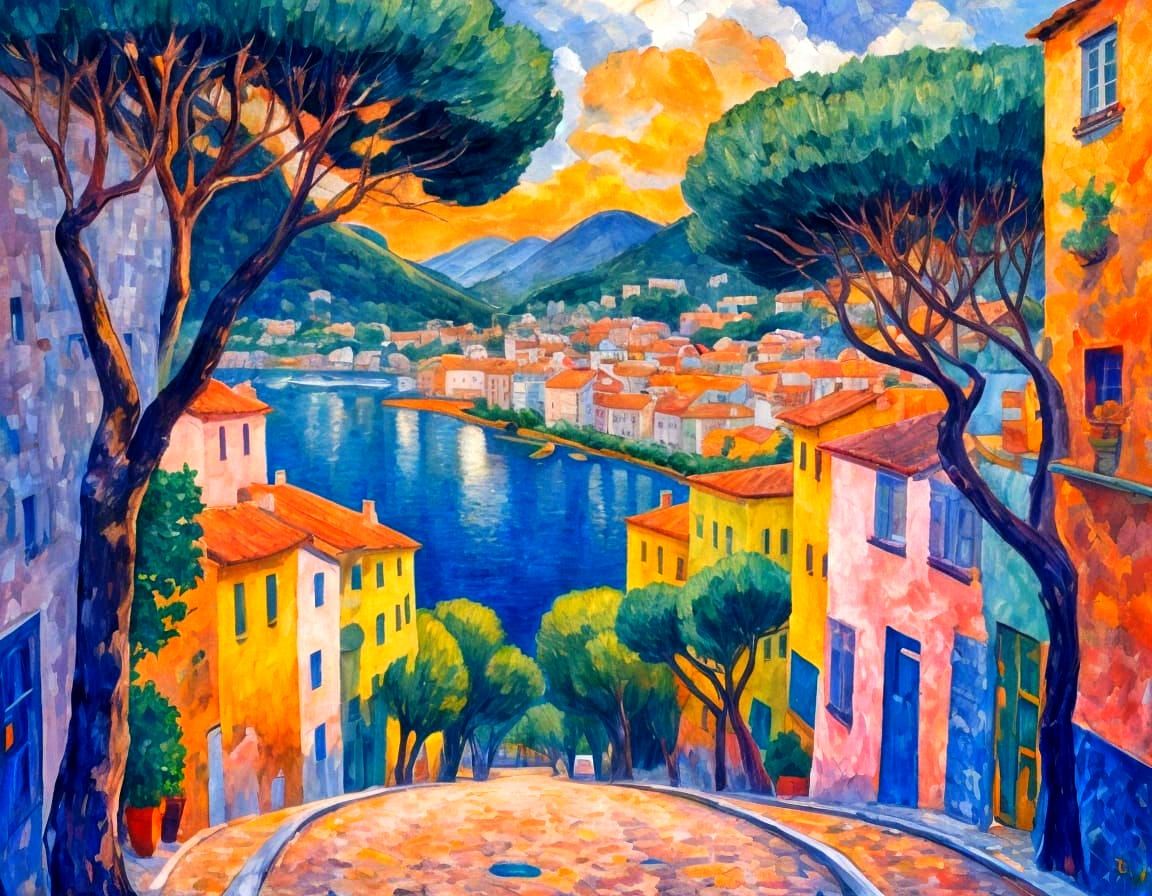 View from the island