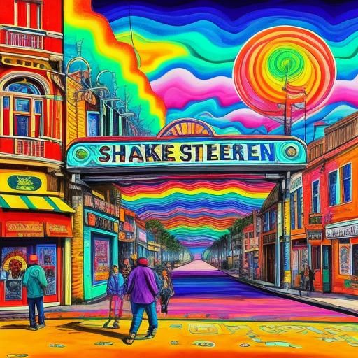Shakedown Street, psychedelic, colorful