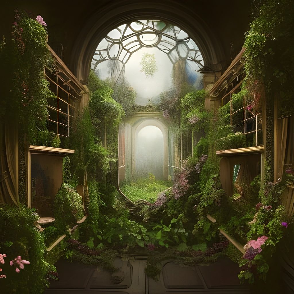 A Victorian Closet That Is Also A Portal - Ai Generated Artwork 