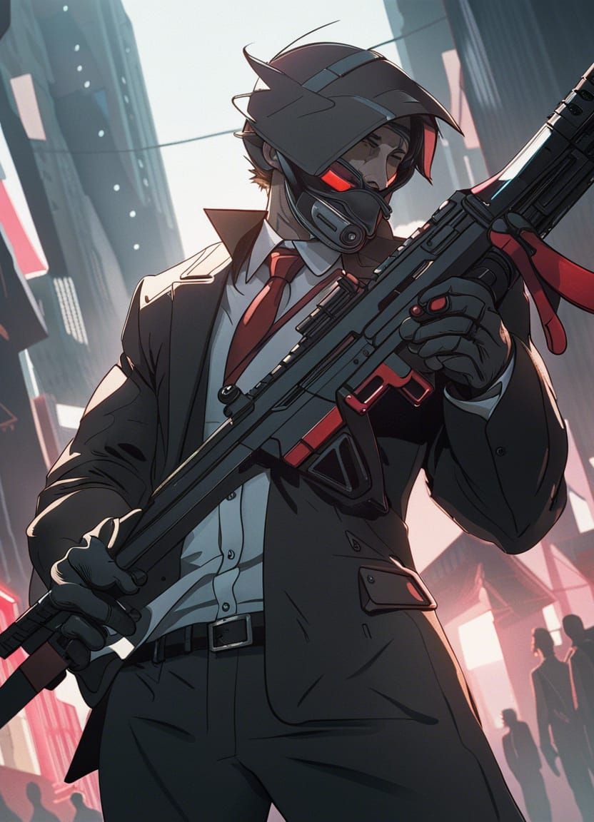 red aesthetic mob boss anime villain
