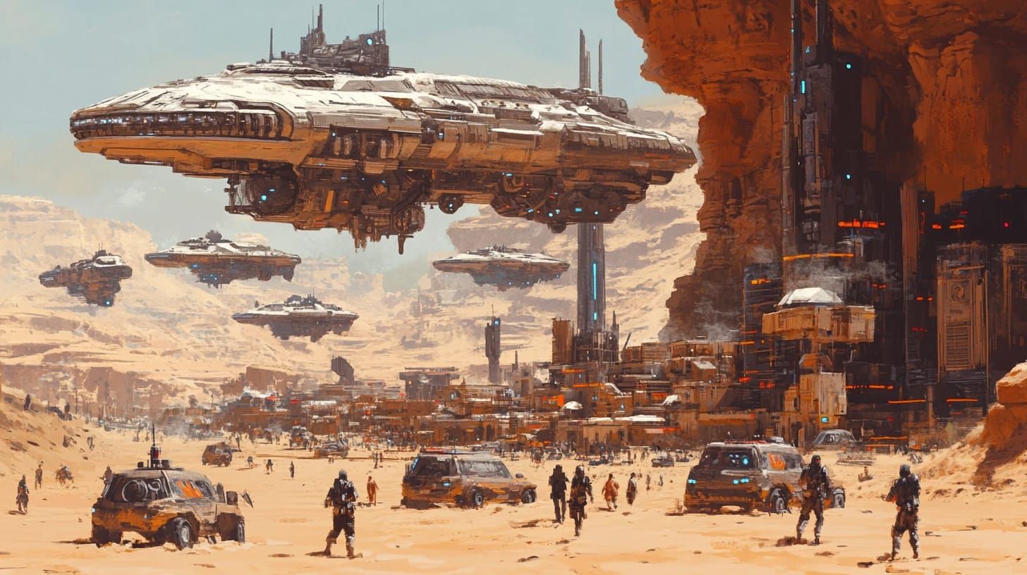 Vibrant Distant Solar System Outpost