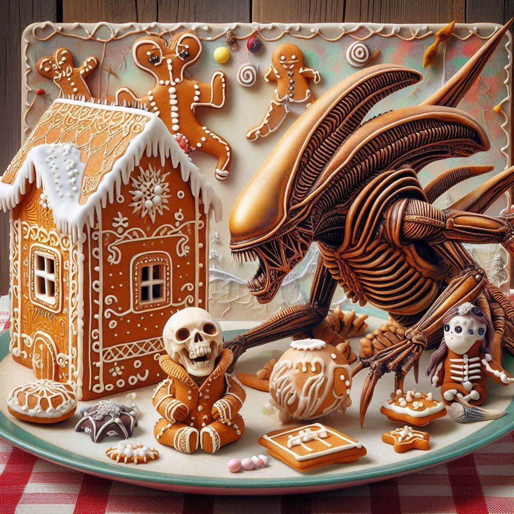Halloween gingerbread