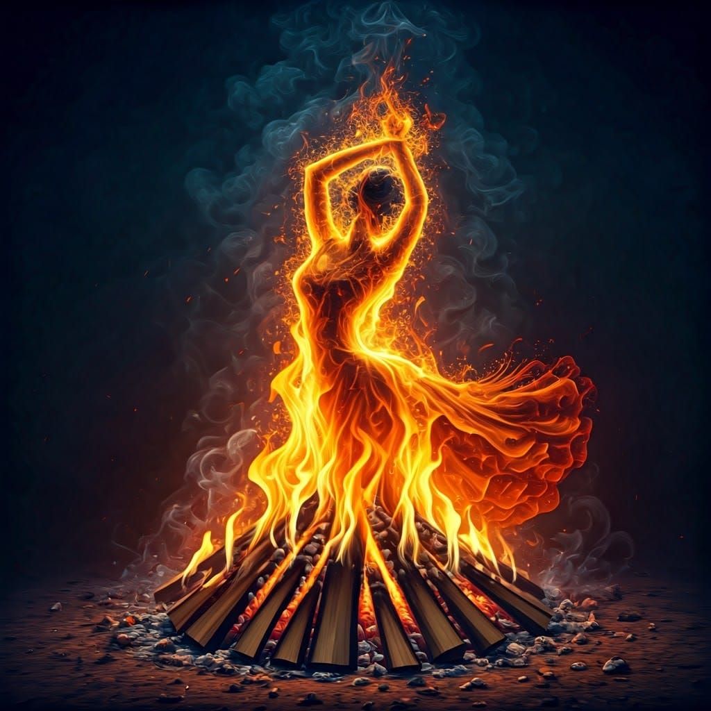 Born of fire!   by @Hit moments