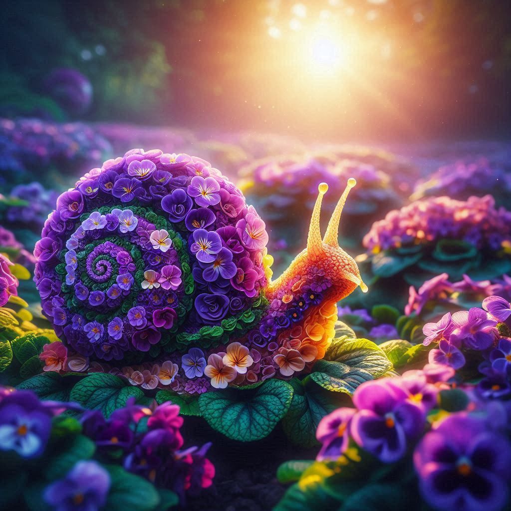 violet snail.