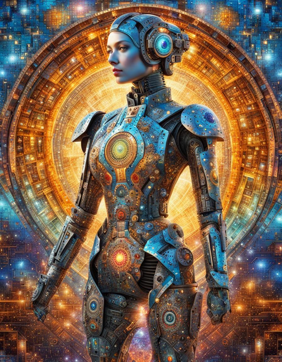 The Clockwork Enigma: Cyborg Puzzle Masterpiece - AI Generated Artwork ...