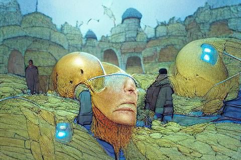 Moebius the incal - AI Generated Artwork - NightCafe Creator