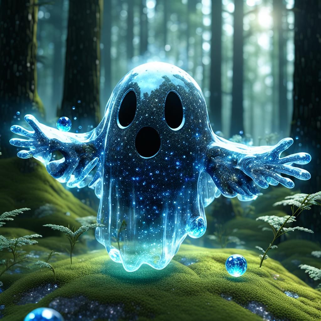 Glass Ghost in Forest