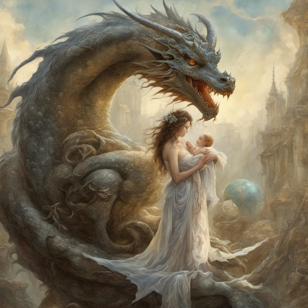 Fantastical dragon