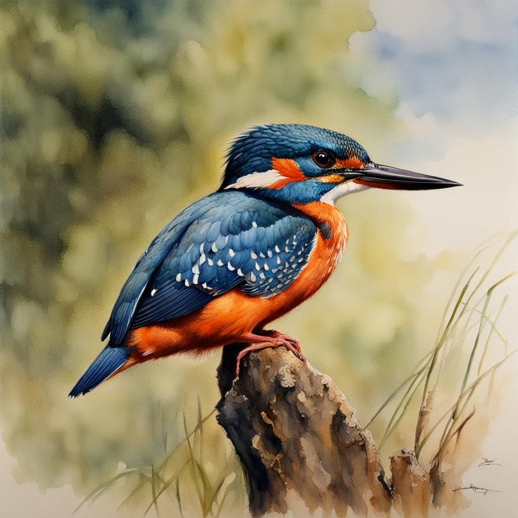 The kingfisher  by @Ophelia