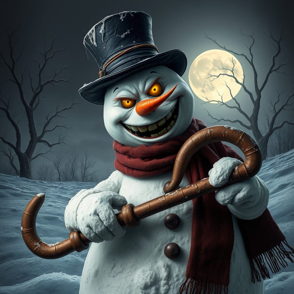 Frosty's Evil Grin  by @Trebol