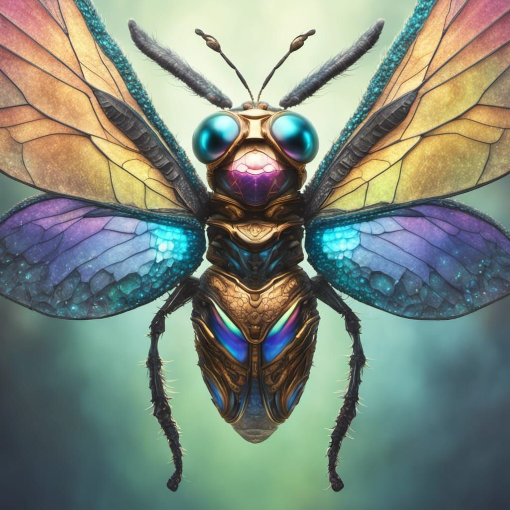 Fantasy Insect - AI Generated Artwork - NightCafe Creator