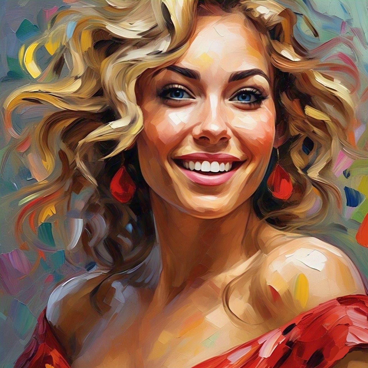 Sassy Impasto Portrait