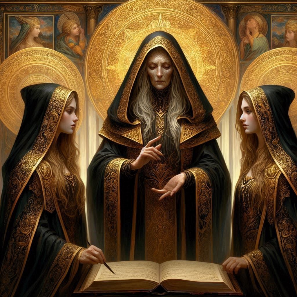 Reverend Mother Teaching Novices 2