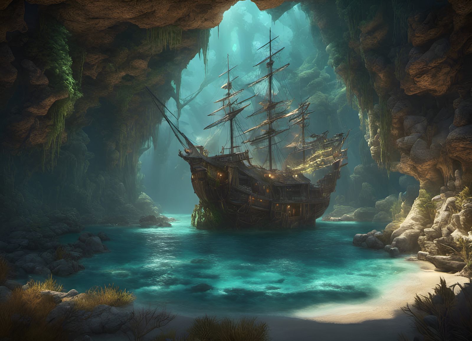 Water Runner's Respite, In The Monk's Crystal Cove. false