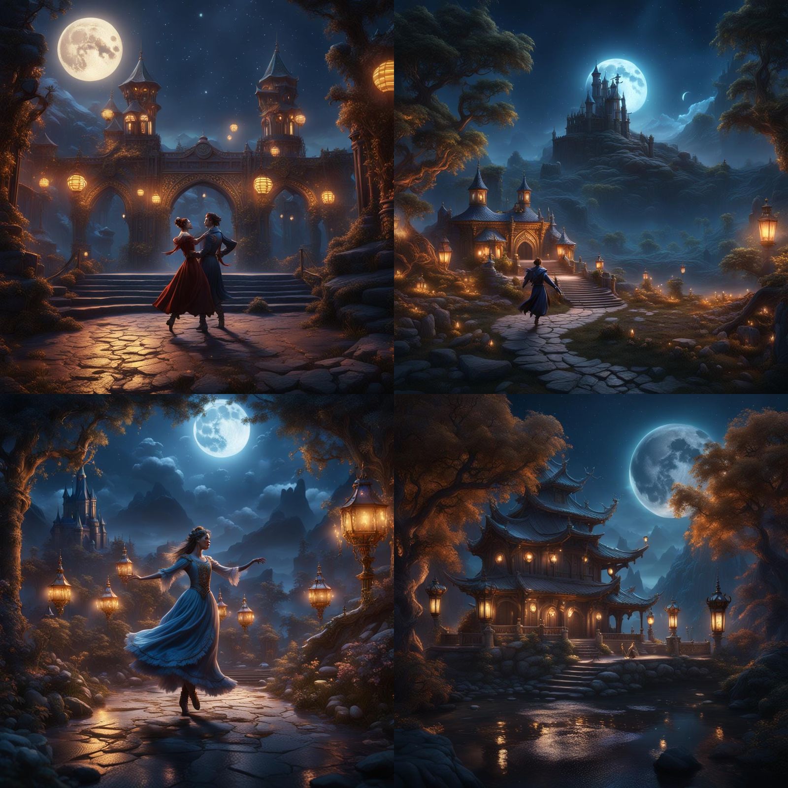 dancing in the moonlight