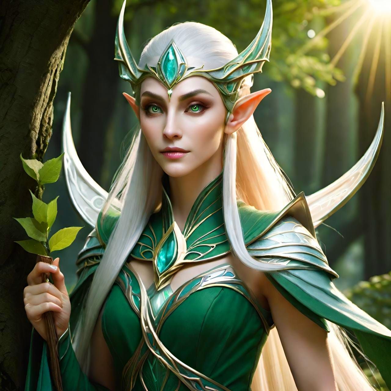 elegant elven queen creation