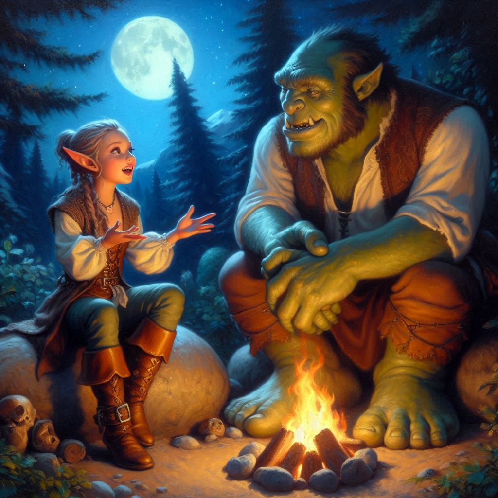 He sees through her eyes.