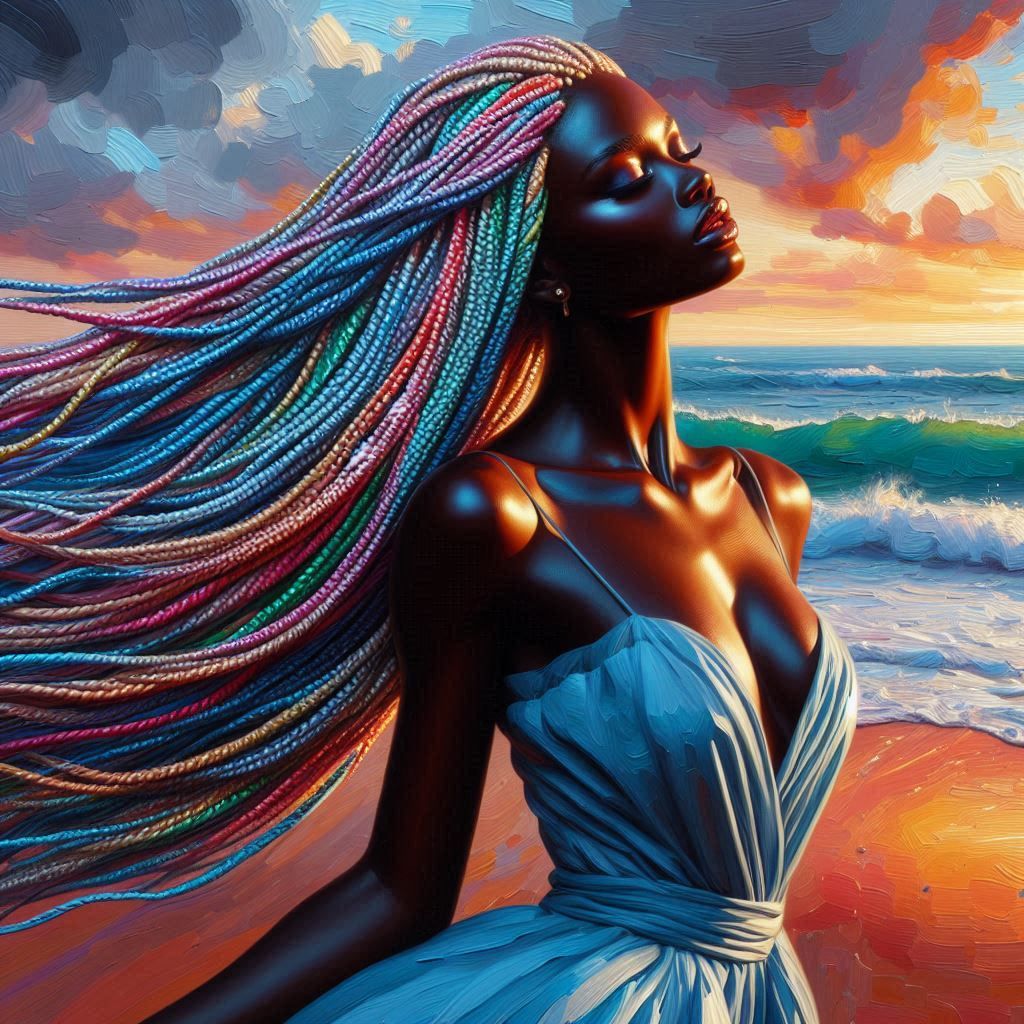 Candyfloss braided Hair