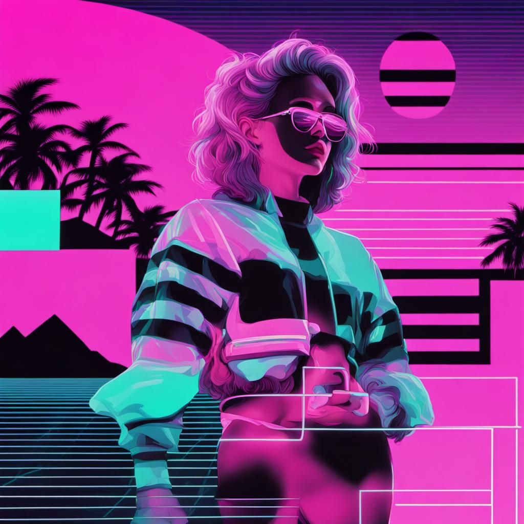 Vaporwave   by @GreenNails 