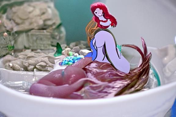 Ariel in pink meat