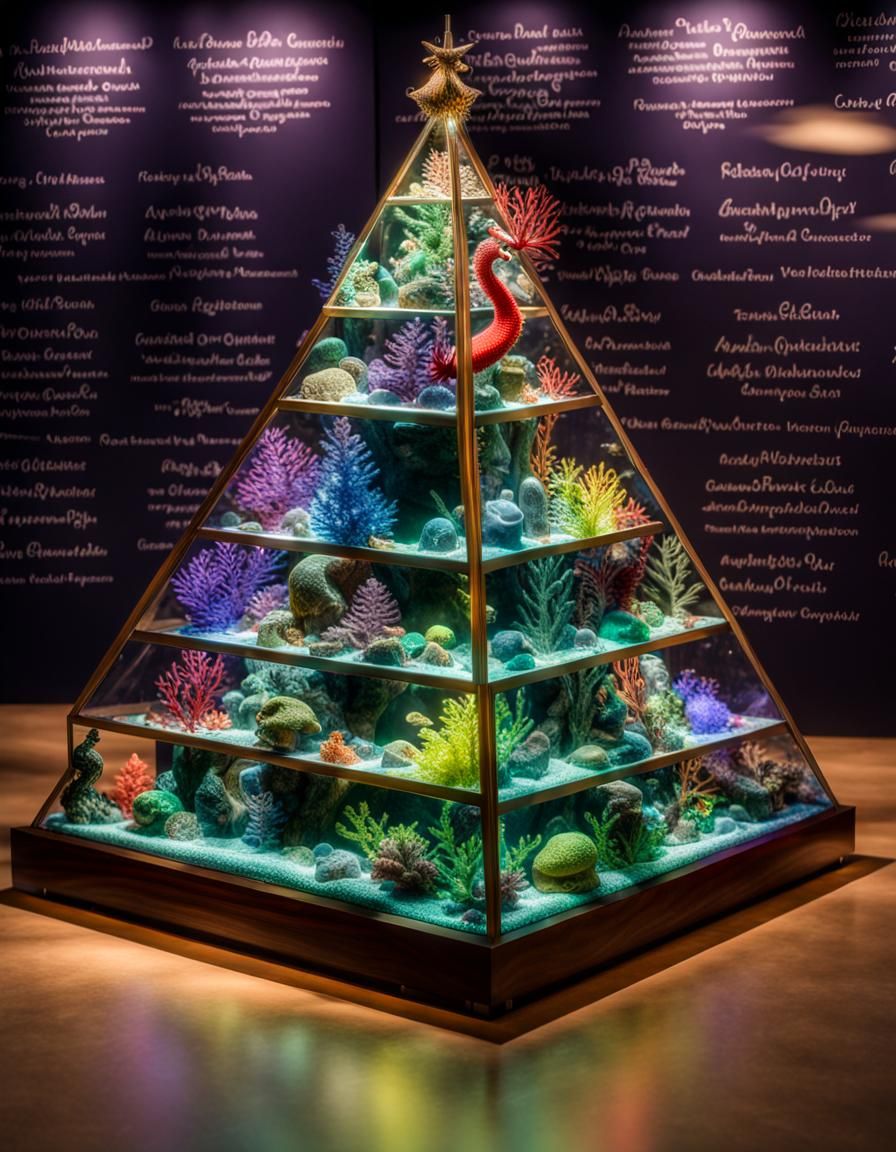 Christmas at the aquarium, with nature as the ornaments  by @Quantum Flex