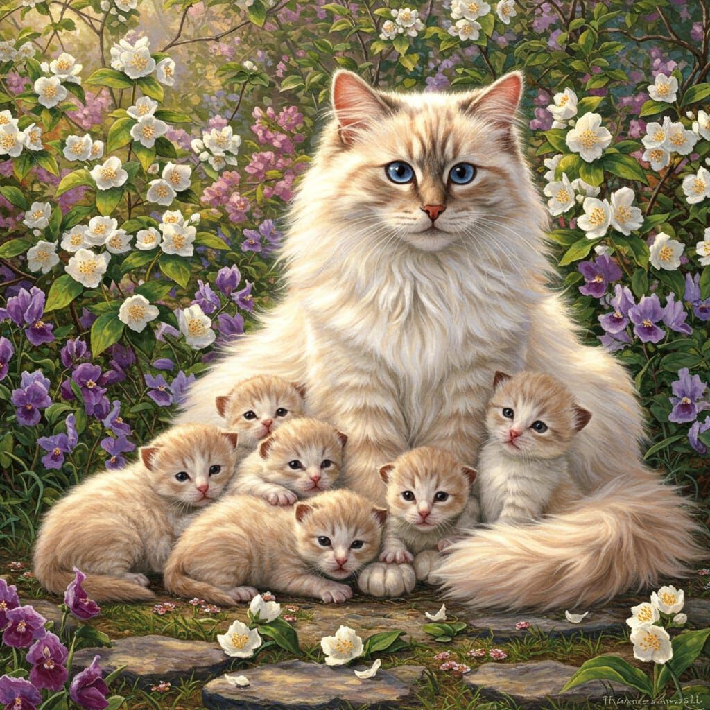 Mother Ragdoll Cat