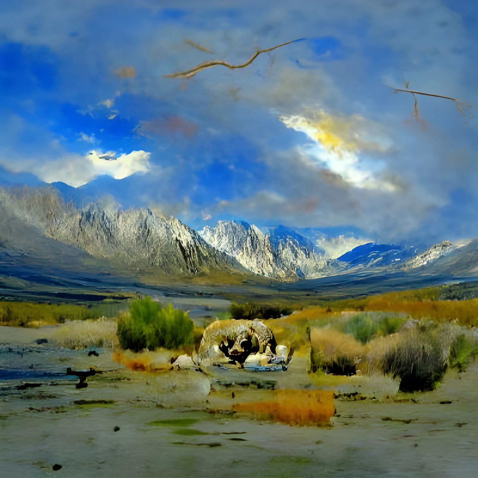 Owens Valley Eastern Sierra renaissance painting