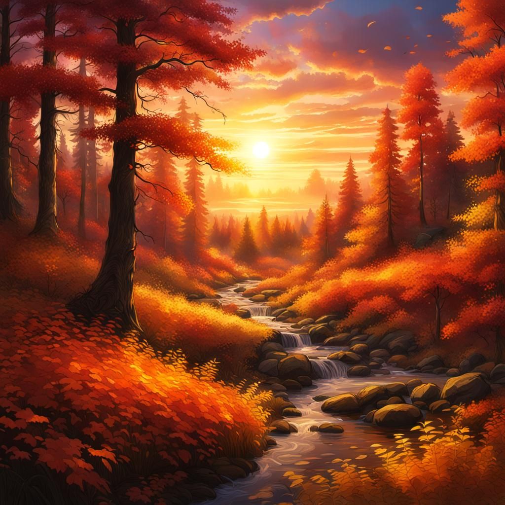 Autumn Forest  by @Moonjay