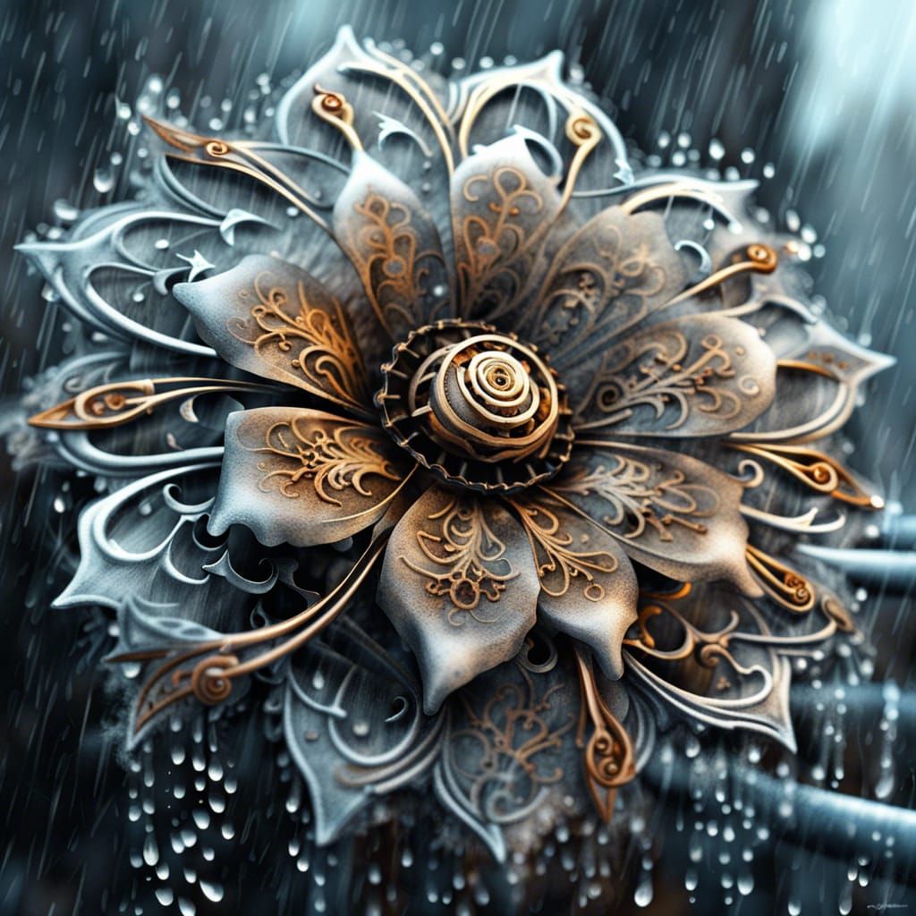Rainy Day Flower   by @Emil