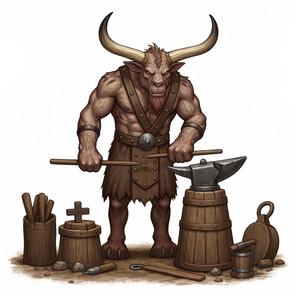 Minotaur blacksmith 