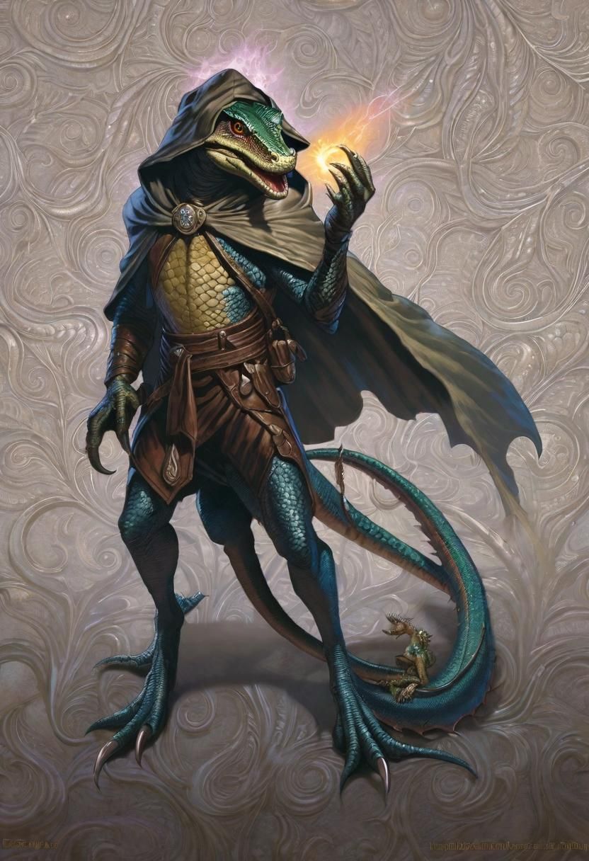 Lizard mage - AI Generated Artwork - NightCafe Creator