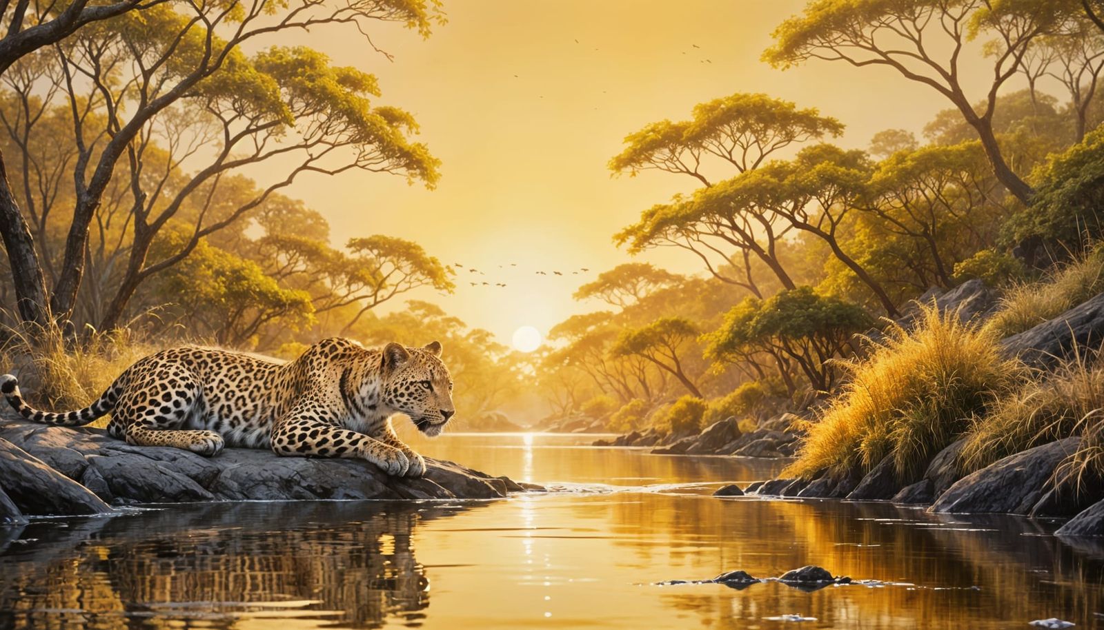 "Golden Hour"  by @AI Novice