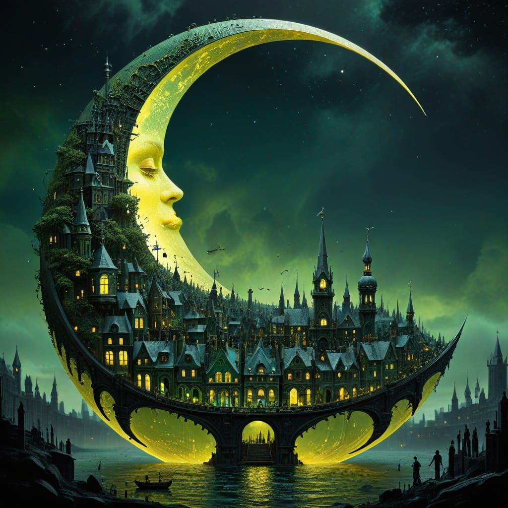 Just the Moon  by @Jko88