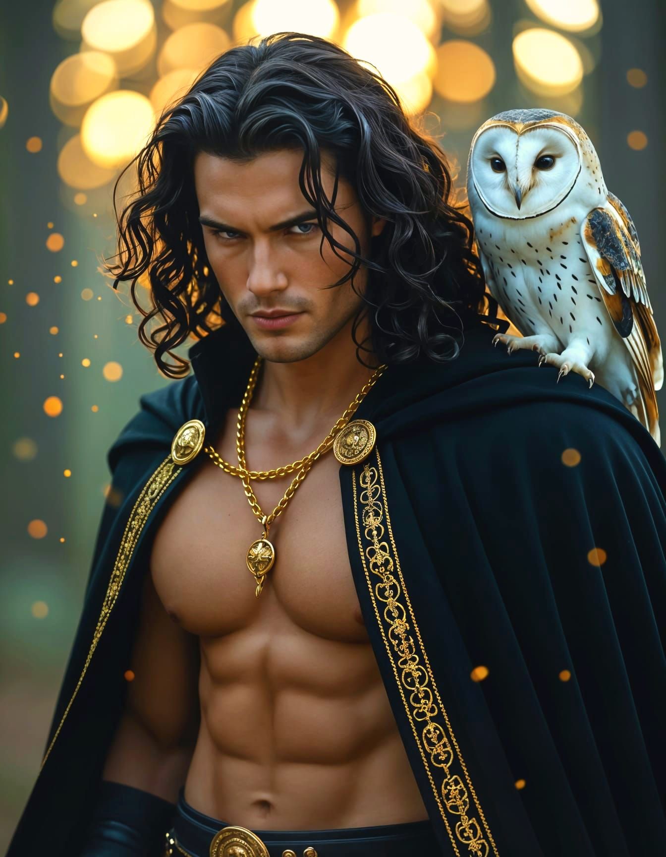 The Warlock and his Owl  by @sonny