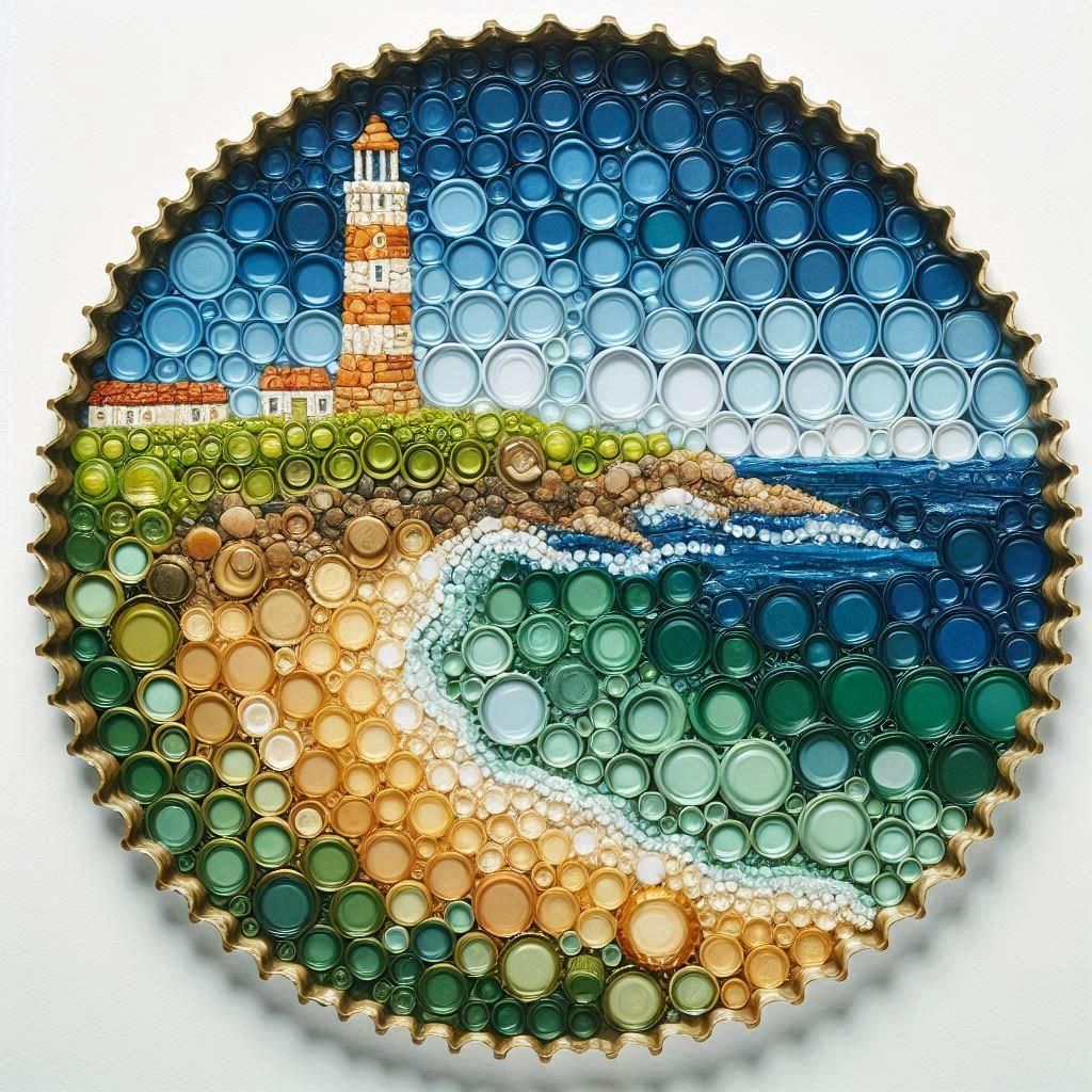 Bottle cap art