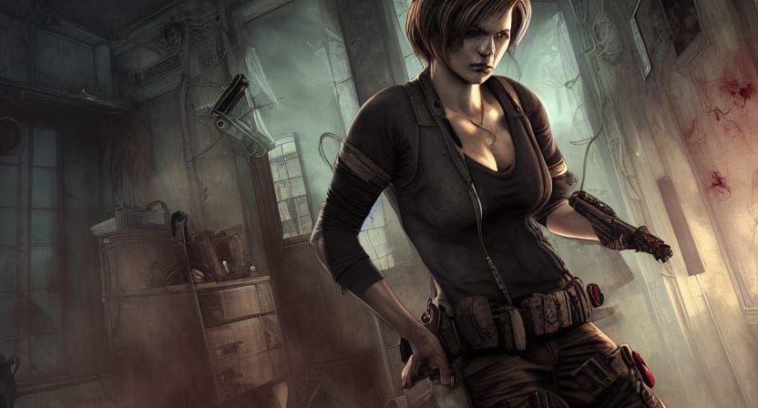 A survivor from the zombie apocalypse on Raccoon City, from ...