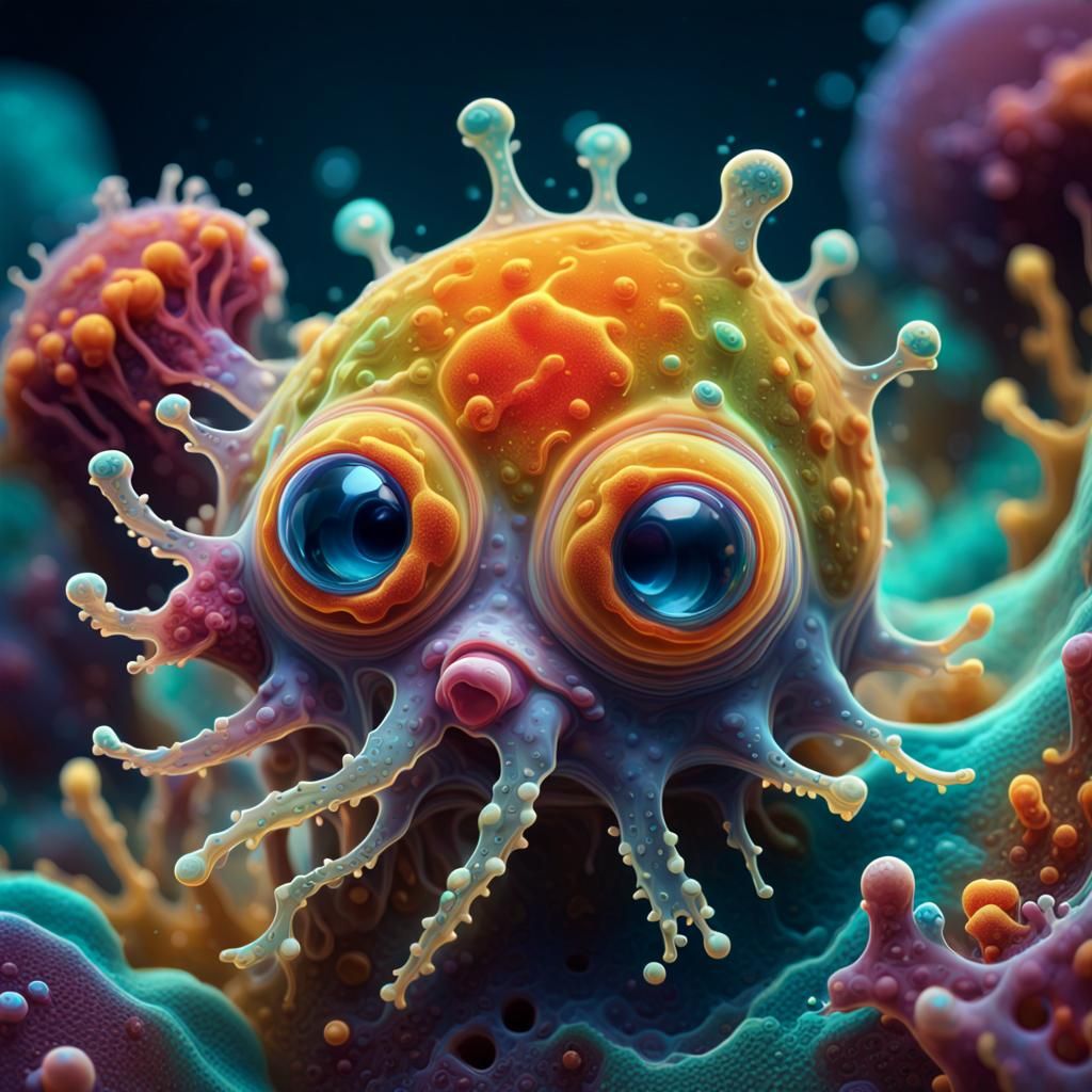 Amoeba close up