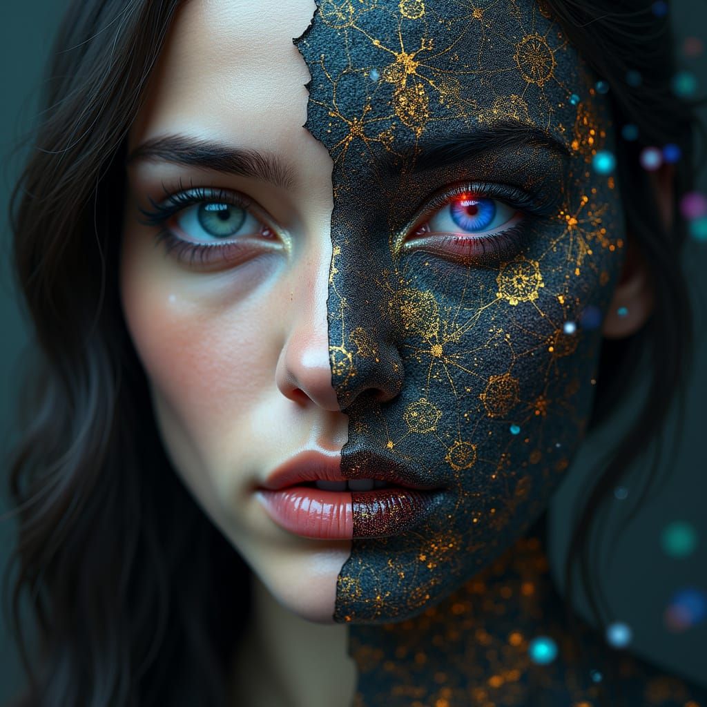 Surreal Portrait of a Scandinavian Woman in Ethereal Realism