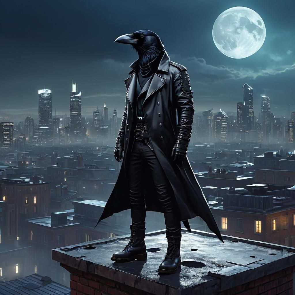 The Crow  by @Theartfarm