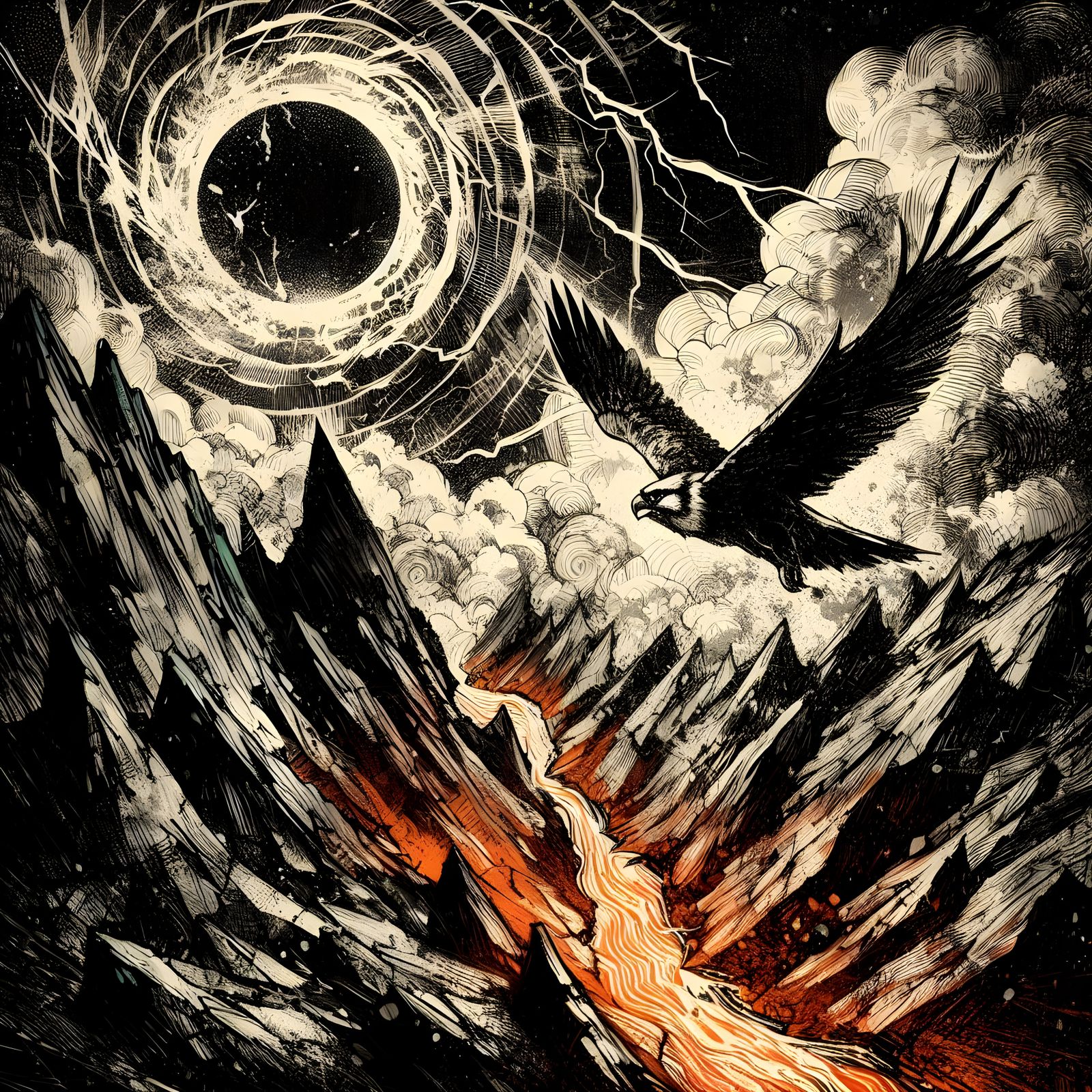 Grunge Falcon (Open Prompt)