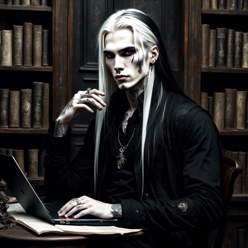 A character of my book is writing about me. I hate him, but suffering is beautiful as a story. 